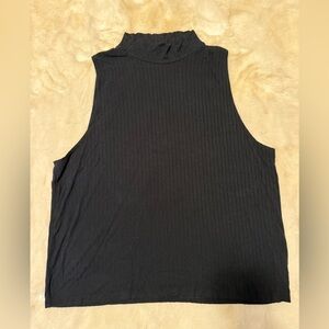 American Eagle Outfitters Black Mock Neck Tee